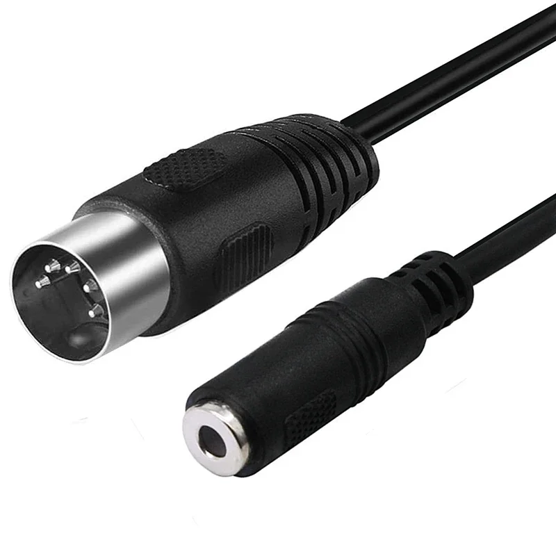 Cable de Audio con conector estéreo de 3,5mm, conector auxiliar macho de 3,5mm, M a F, MIDI Din de 5 pines, macho y hembra de alta calidad, 0,5 M para micrófono - imagen 4