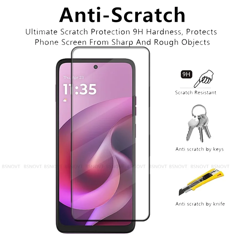 1/2/3/4 Uds para Motorola Moto G 2026 vidrio Moto G 2026 Protector de vidrio templado 9H cubierta completa pegamento Protector de pantalla Moto G 2026 - imagen 2