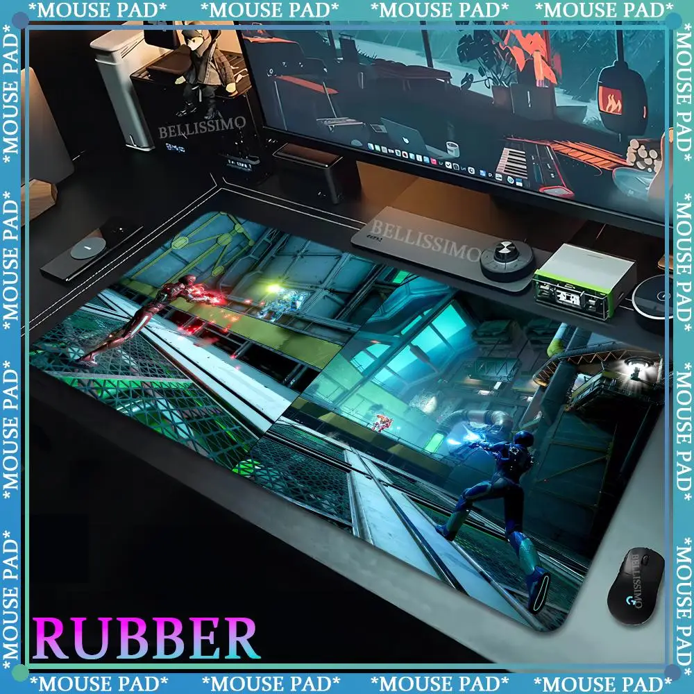 Alfombrilla de ratón de goma Kawaii para deportes de ficción dividida, accesorios de escritorio de gran tamaño, 1200x600x2mm - imagen 2