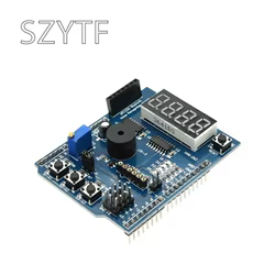 Escudo multifunción con zumbador LM35 4 dígitos Módulo de placa de expansión LED Digital para Arduino UNO R3 Lenardo Mega2560 Diy Kit