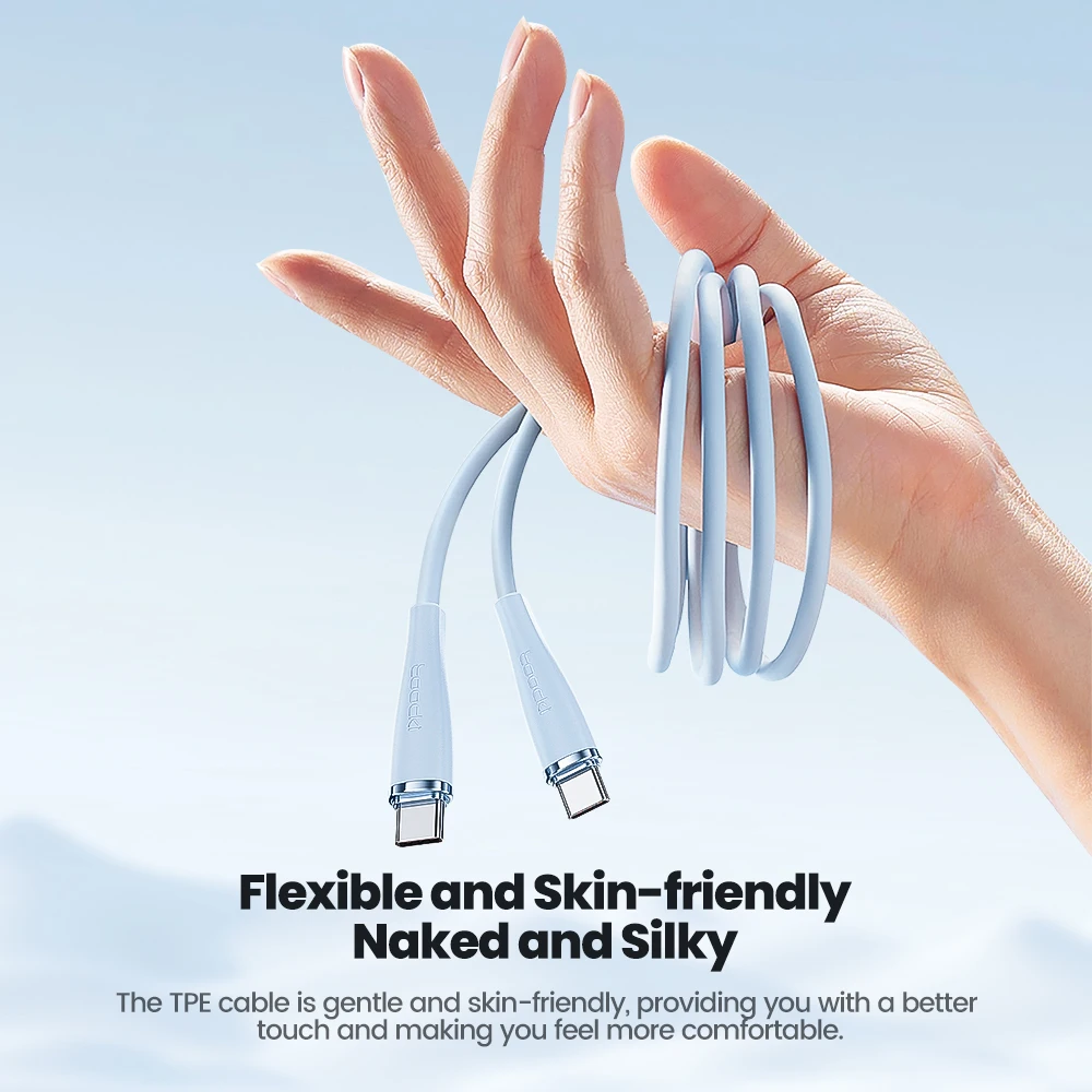 Toocki PD 60W USB C a C Cable de carga rápida para iPhone 15 16 Pro Max tipo C a tipo C Cable de datos para Xiaomi 15 Realme Vivo X200 - imagen 4