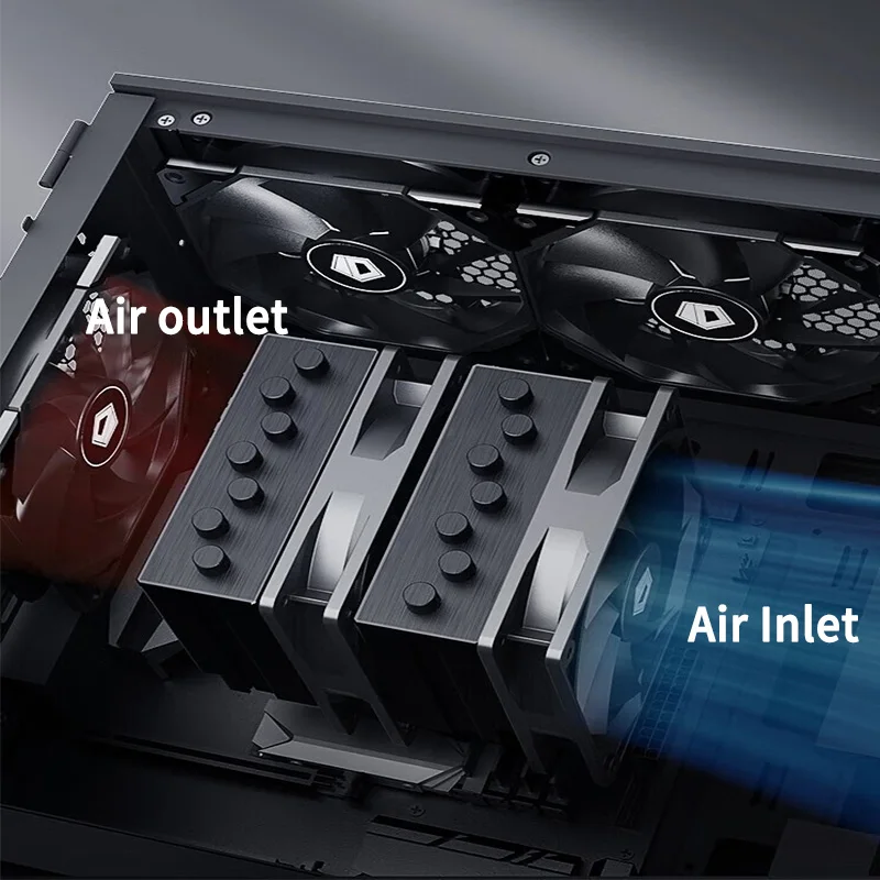 ID-COOLING XF-120-K PWM ventilador con cubierta de PC 120mm ventilador de refrigeración de CPU Control de velocidad ventilador silencioso hidráulico para caja de computadora - imagen 3