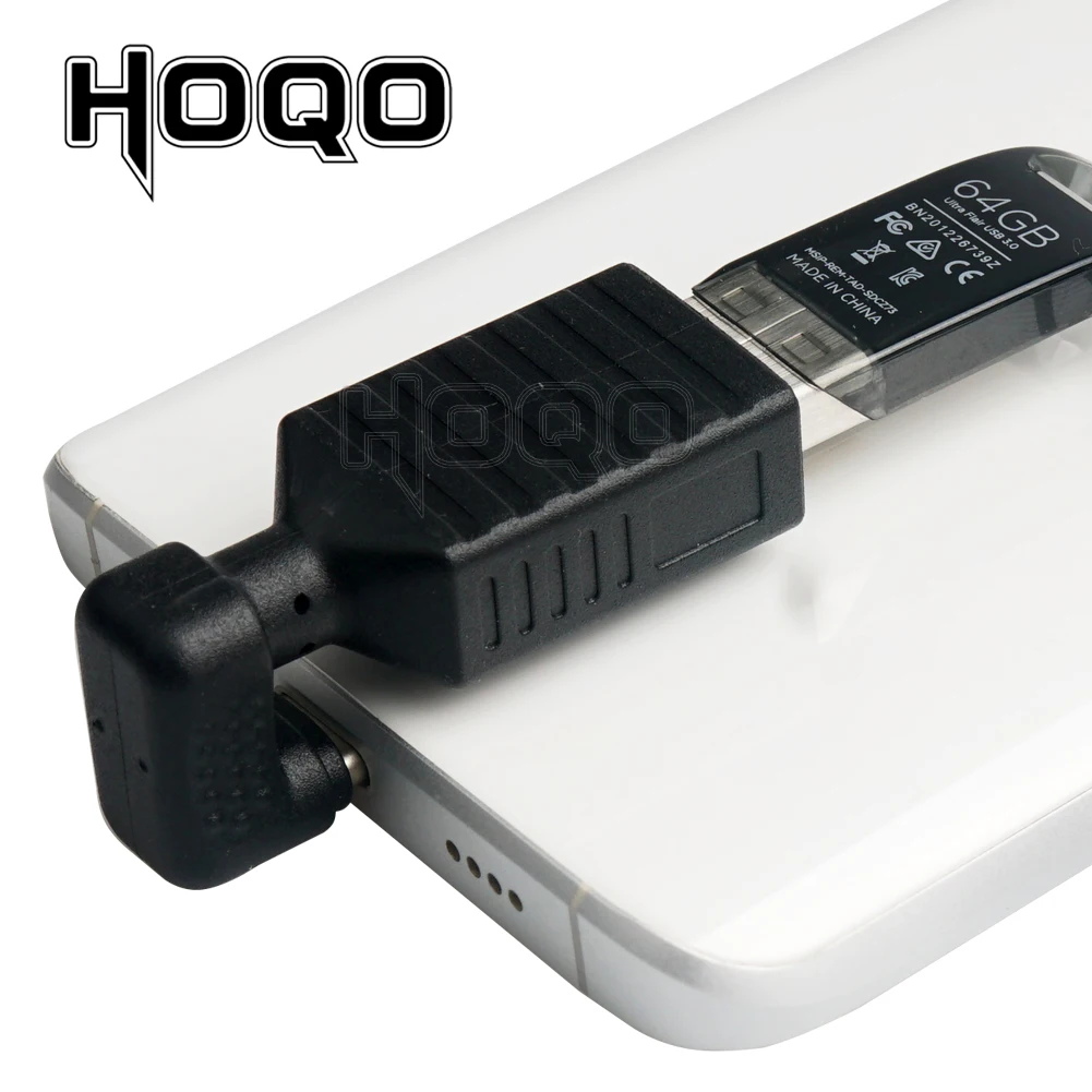 Adaptador U tipo USB C OTG tipo c macho a USB A hembra adaptador de 180 grados para uso en teléfono móvil y almohadilla conectar a pen-drive