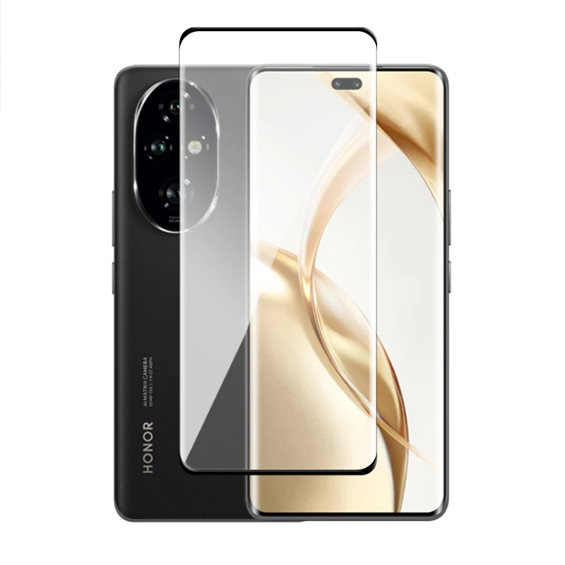 Protector de pantalla curvado 3D para Honor 200 Pro, vidrio templado, cubierta completa, 6 en 1, 80, 90, 100, 200 Pro - imagen 3