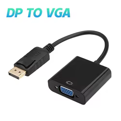 Adaptador DisplayPort macho a VGA hembra – Vídeo 1080p Full HD