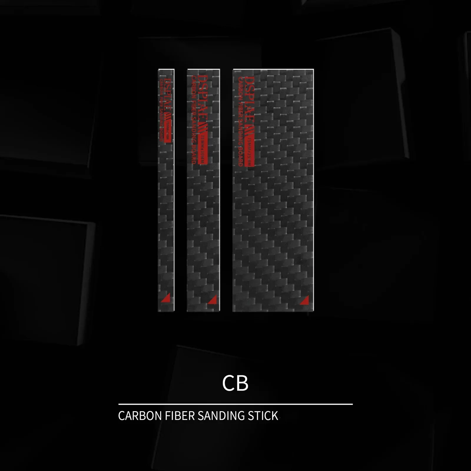 Placa de molienda de fibra de carbono DSPIAE (necesita usar con papel de lija) para modelador Gundam Hobby Model Making herramientas de bricolaje