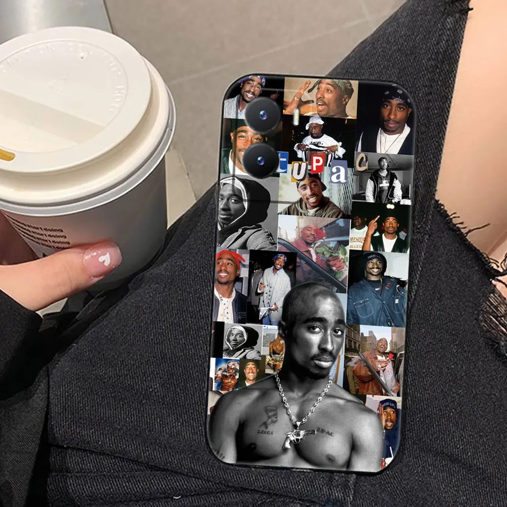 Funda de teléfono Rapero 2pac Tupac para VIVO Y02 Y04 Y15S Y16 Y17 Y19 Y20 Y21 Y22S Y27 Y28 Y29 Y35 Y36 Y50 Y51 Y72 Y77 Y78 Y100 - imagen 5