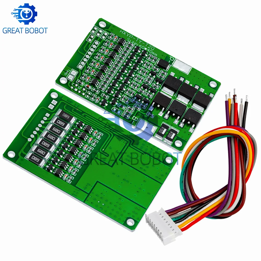 Placa de protección de batería de litio 7S 25,9 V 29,4 V 7S 18650, protección equilibrada de carga y descarga, límite de corriente de 15A - imagen 4