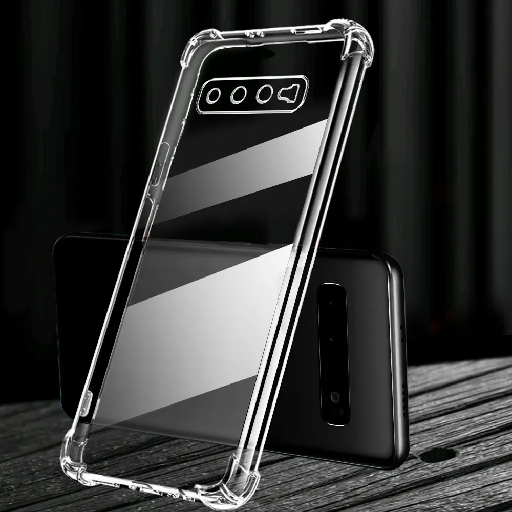 Funda de teléfono para Samsung Galaxy S10 Plus, funda transparente de silicona suave a prueba de golpes para Samsung S10 4G 5G, funda trasera, Fundas Coque - imagen 4