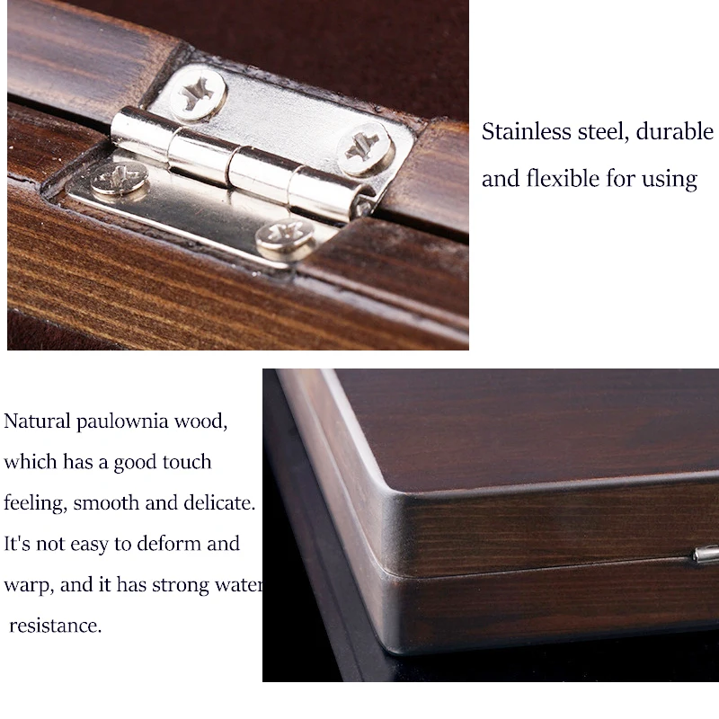 Caja expositora de muestras de flotadores de pesca, capa flotante resistente al agua de madera de Paulownia, funda protectora, accesorios de pesca, 1 unidad - imagen 5