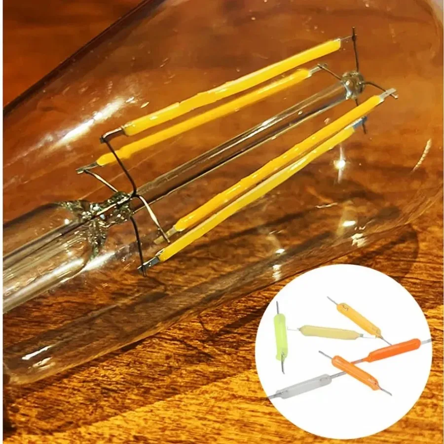 10 Uds. De bombillas Edison de filamento LED COB de 3V, piezas de lámpara, diodos de luz incandescentes, accesorios, decoración de iluminación navideña multicolor - imagen 5