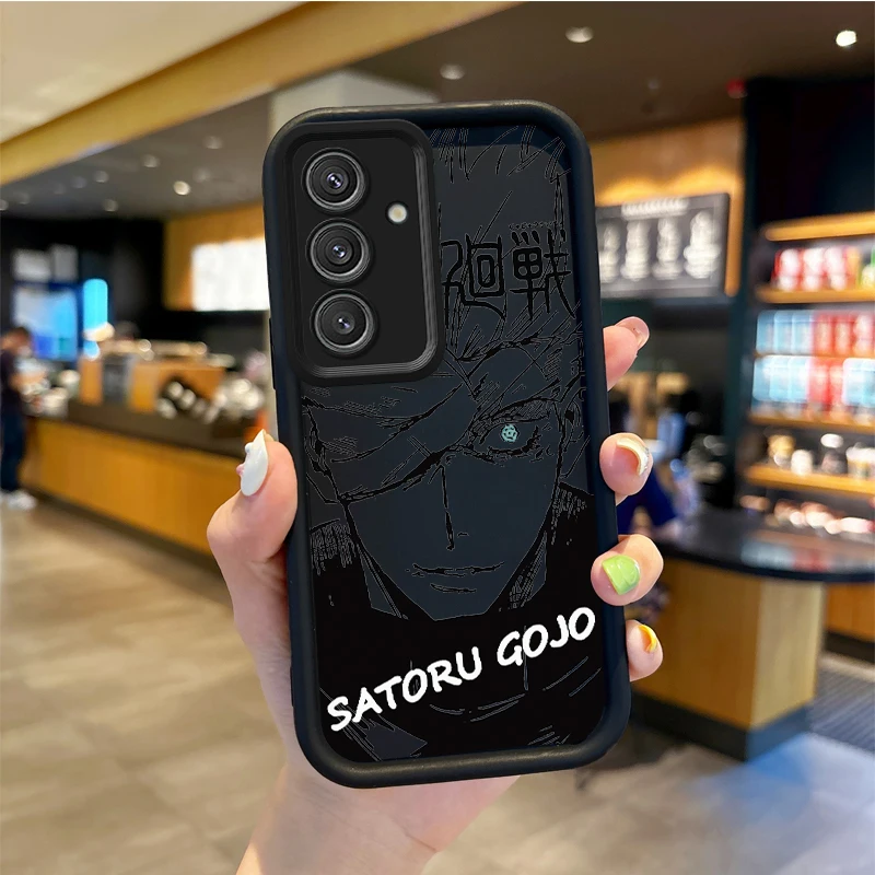 Jujutsu Kaisen Satoru Gojo funda para Samsung Galaxy A35 A34 A33 A32 5G A31 A30 A24 A23 A22 A13 A12 A05 A03 fundas a prueba de golpes - imagen 3