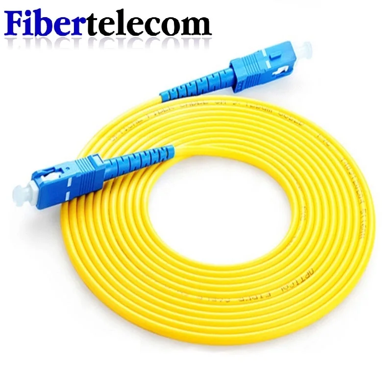 Cable de fibra óptica de un solo modo, 10 piezas, alta calidad, SC-SC, UPC, 1m, 2m, 3m, 5m, 10m