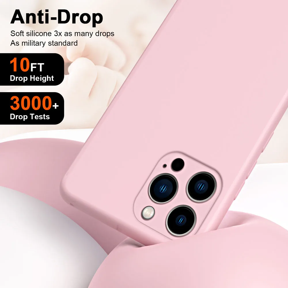 Funda de silicona líquida de lujo para iPhone, 15, 14, 13, 12 mini, 11 Pro Max, XS, XR, 8, 7 Plus, SE 2020, 2022 - imagen 5