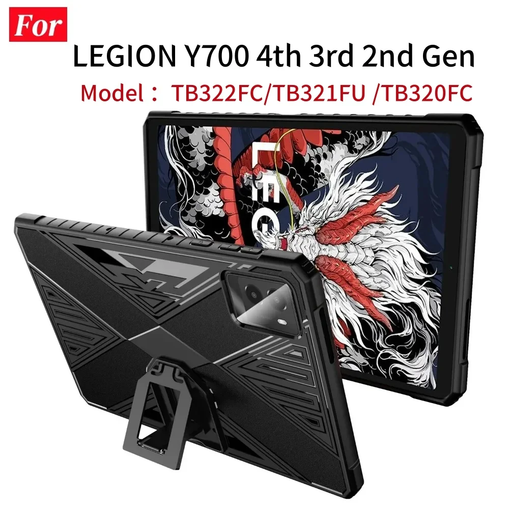 Para Lenovo Legion Y700 4th TB322FC funda a prueba de golpes diseño de soporte carcasa protectora de juego para Legion Y700 2.a 3a 4a generación 8,8"
