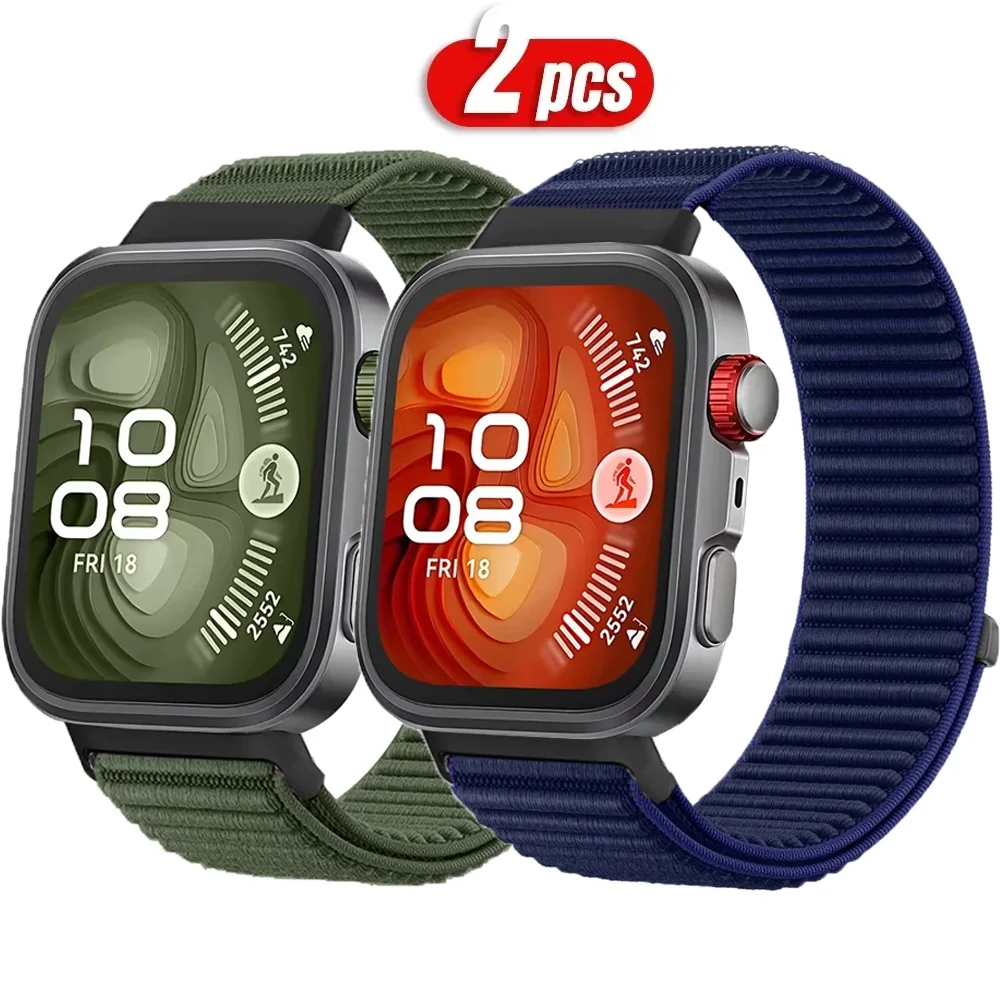 2 uds bucle de nailon oficial para Huawei Watch Fit 4 pro correa de repuesto pulsera de campo deportivo Huawei Fit 3-Fit 4 accesorios de banda - imagen 5