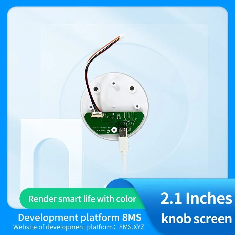 Pantalla de perilla de 2,1 pulgadas 480*480 basada en la solución Lexin ESP32-S3 sin puerto serial especial táctil, herramienta de grabación de pantalla ESPDB-B - imagen 3