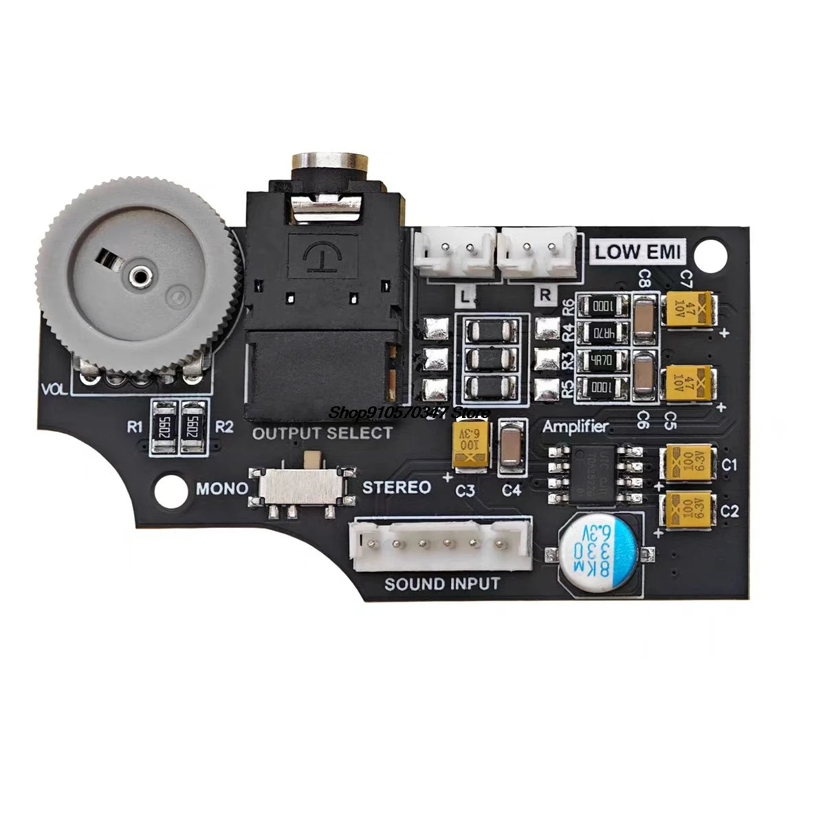 Placa de Audio de volumen de doble canal para consola SEGA Game Gear GG, pantalla LCD IPS Original de alto brillo, reparación de placa base - imagen 3