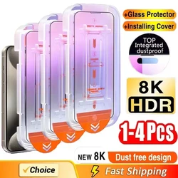 Vidrio Templado Protector iPhone 17 16 15 14 Pro Max Oleofóbico