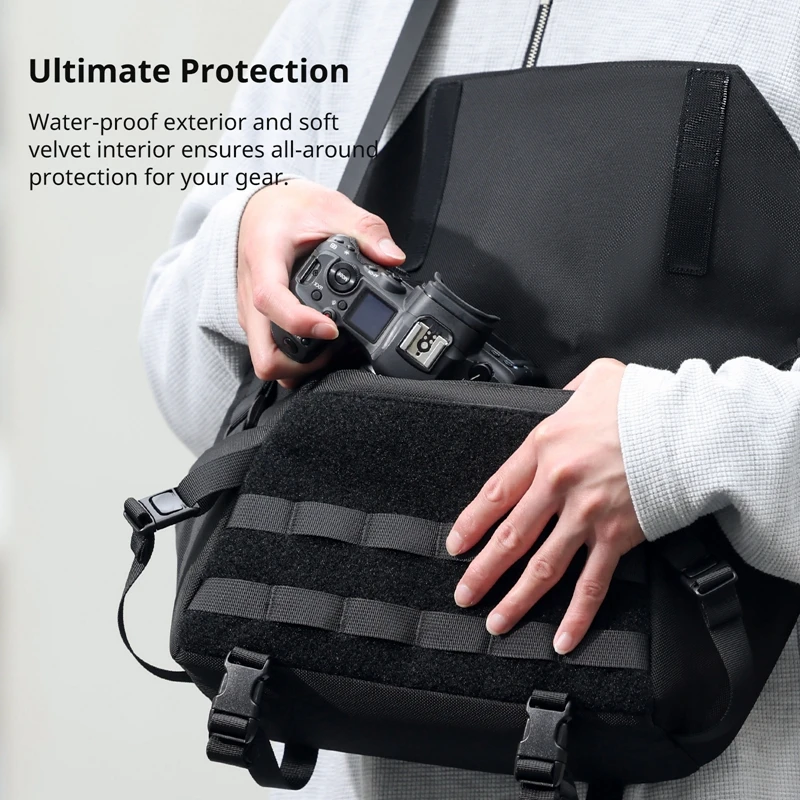 Ulanzi-Bolso de hombro BC08 para fotografía, bolsa impermeable para trípode, cámara sin Espejo, Smartphone, tableta - imagen 5
