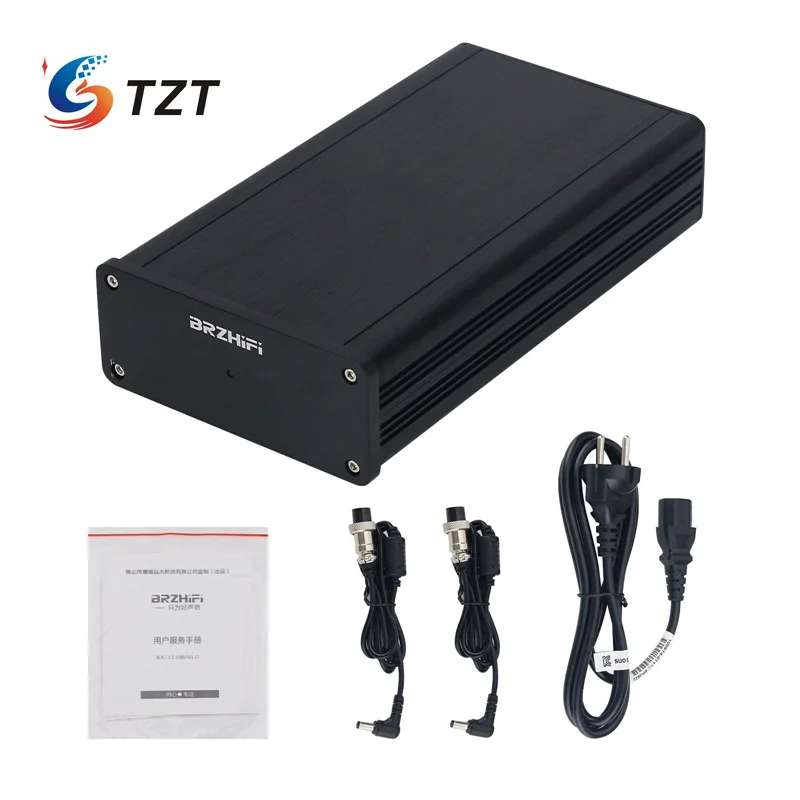 TZT BRZHIFI 50W DC 12V Fuente de alimentación regulada lineal con voltaje personalizado para enrutadores de audio HiFi y MAC Mini