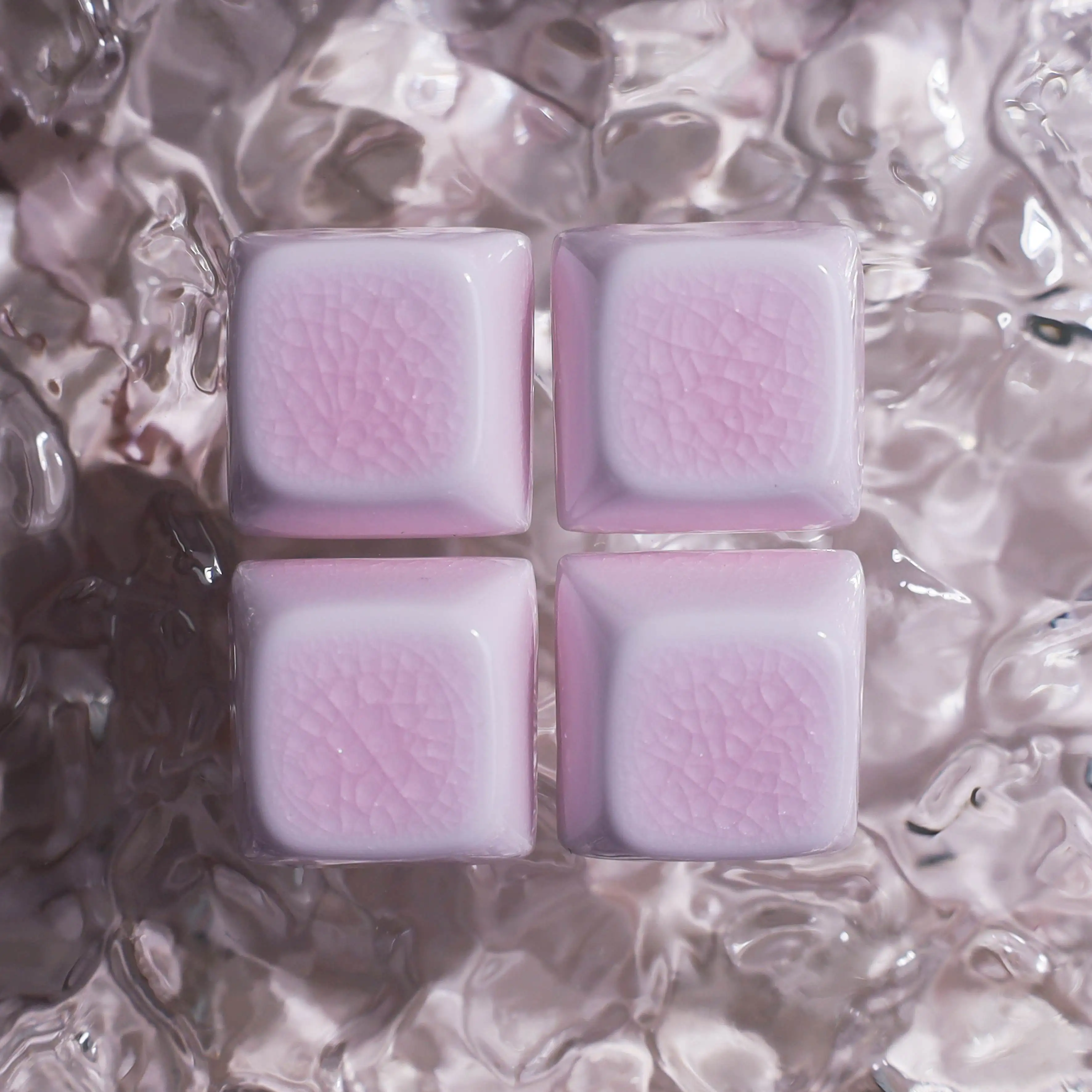 Teclas de cerámica Ice Crack, teclas de teclado artesanales de perfil QCA 1U, teclas de flecha WASD para accesorios de teclado mecánico, regalo - imagen 3