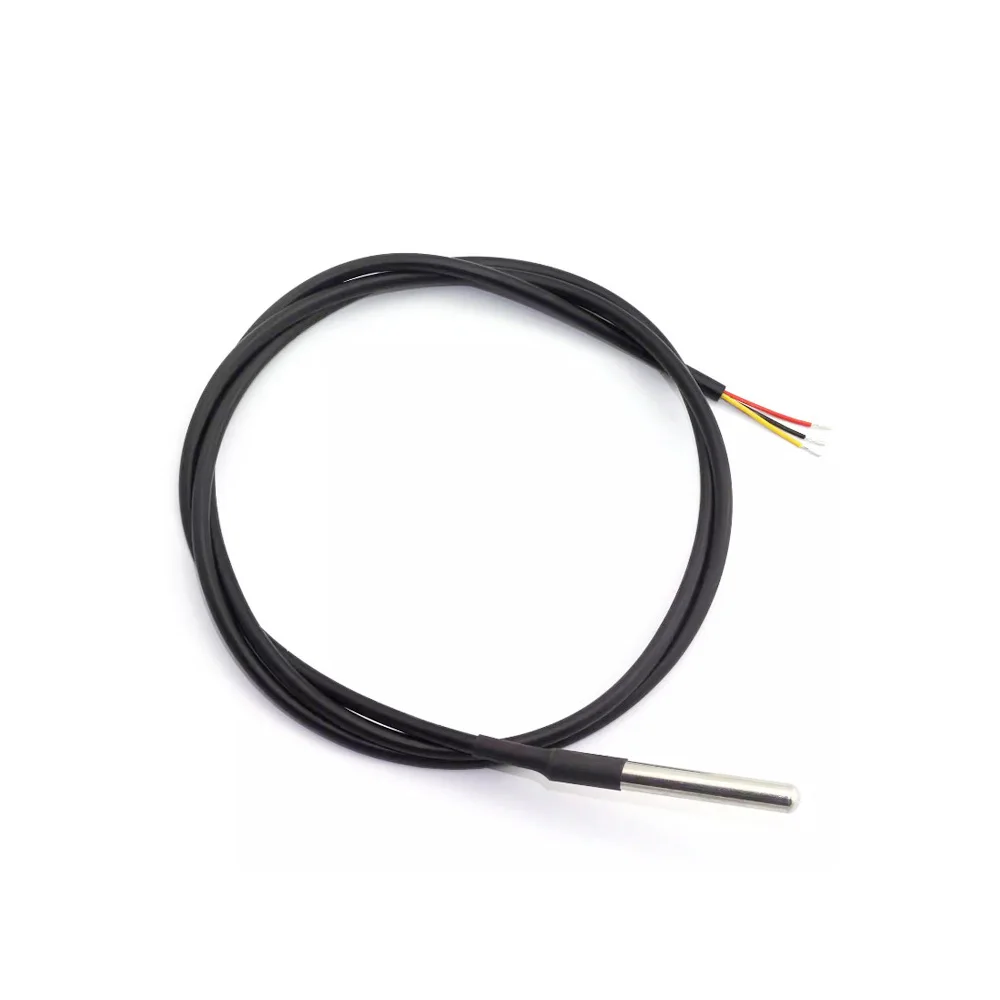 DS18B20 Cable impermeable Sonda de temperatura Sensor de temperatura impermeable DS18B20 1M 2M 2,5 M 3M Cable impermeable - imagen 2