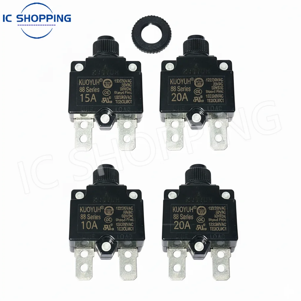 10 Uds KUOYUH serie 88 Protector de sobrecarga de disyuntor 3A 4A 5A 6A 7A 8A 9A 10A 11A 12A 13A 14A 15A 16A 17A 18A 19A 20A 25A