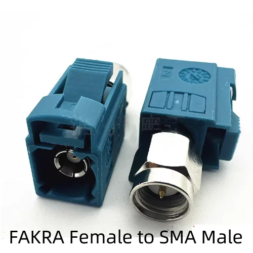 Conector de automóvil FAKRA-SMA tipo Z universal FAKRA macho-hembra a SMA macho-hembra conector adaptador de antena GPS - imagen 2