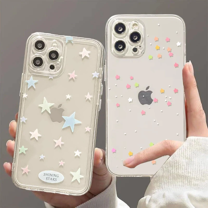 Funda de teléfono con forma de cereza y estrella colorida para Huawei Honor 90 Lite X9A 5G X7B X8B X9B Y9 Prime 2019 Nova 3i 5T 6 7 9 SE P30 Pro - imagen 2