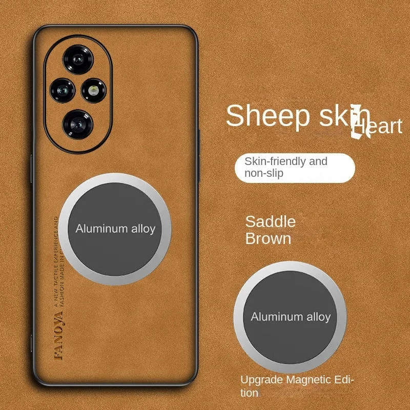 Funda magnética de piel de oveja mejorada para huawei honor 200 pro x9c smart 400 lite pro x8c, funda de carga inalámbrica - imagen 4