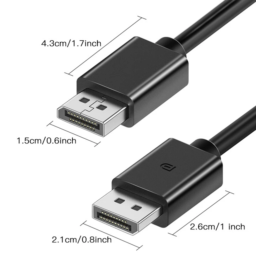 Cable DP de 5M, 3M, 1,8 M, Cable de Audio y vídeo Displayport, adaptador de puerto de pantalla para teléfono, TV Box, portátil, videojuego, puerto de pantalla de Cable DP