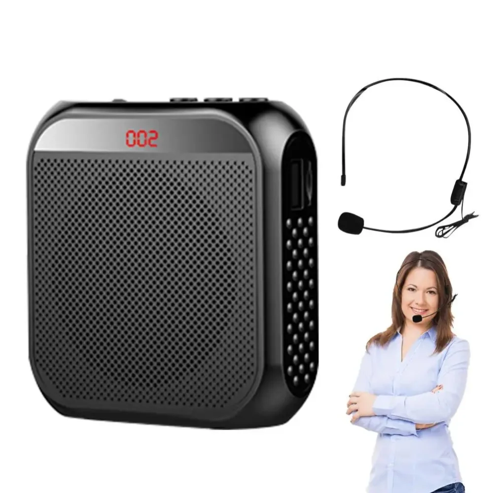 Amplificador de voz portátil, Mini altavoz de Audio multifuncional con micrófono, altavoz recargable, amplificador de sonido para profesores - imagen 2
