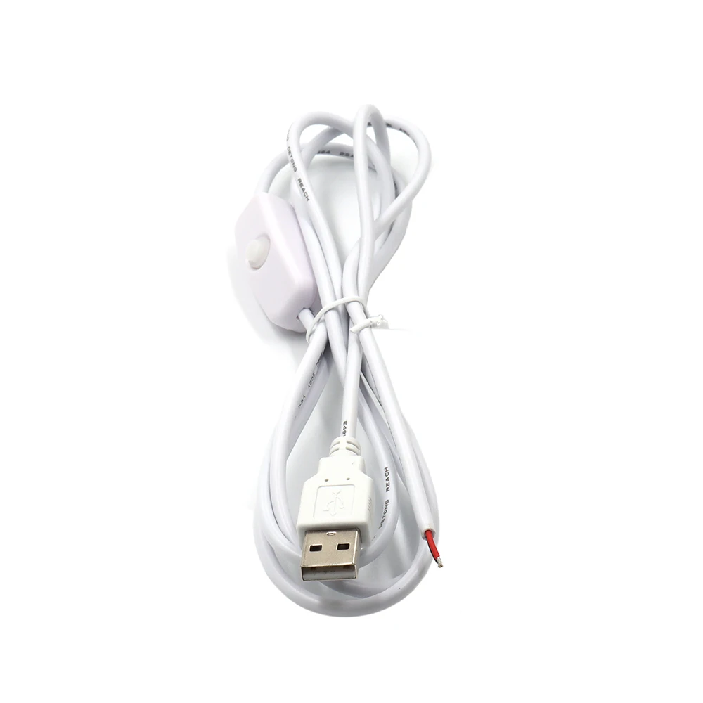 【LANO】nuevo USB 2.0 para abrir con cable de interruptor Micro 1,5 M cargador USB blanco con interruptor 501 Cable USB de encendido/apagado con interruptor - imagen 2