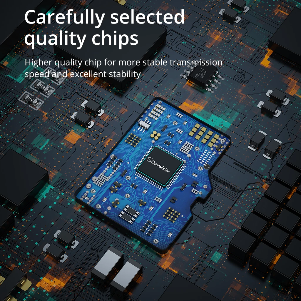 Tarjeta de memoria SomnAmbulist de 64GB de alta velocidad C10 U3 V30 para cámaras de drones dispositivos de vigilancia tarjeta Micro SD 64GB A1 Mini tarjeta TF - imagen 4