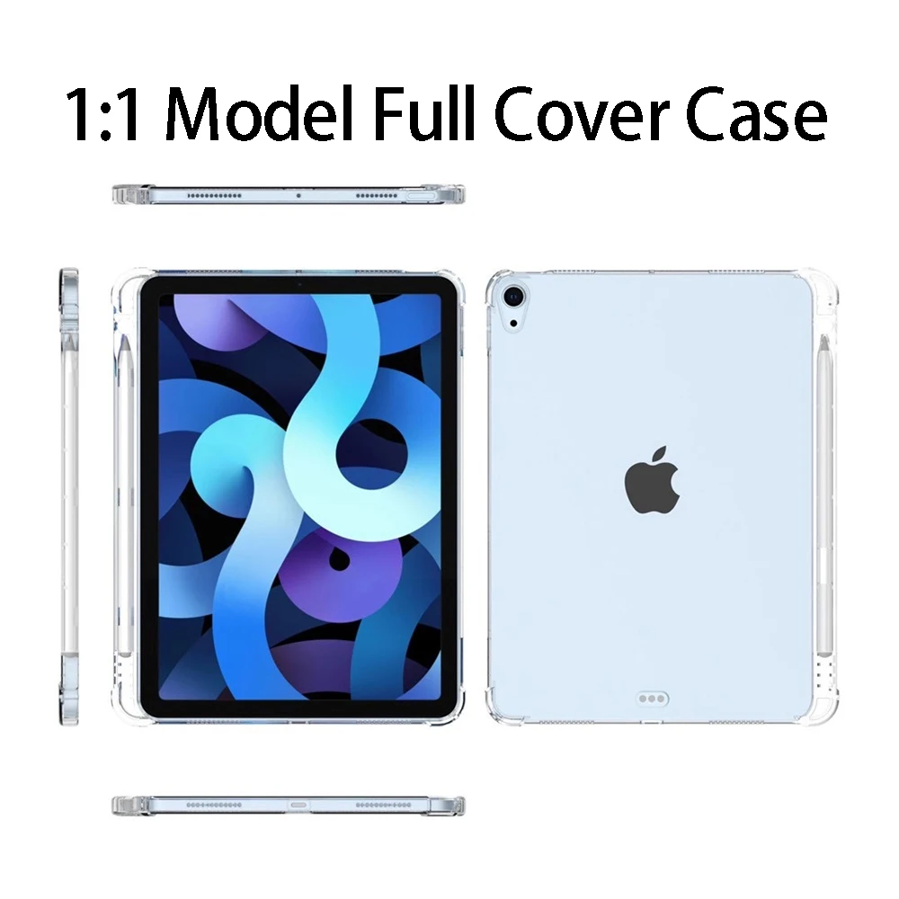 Funda transparente de Tpu para Ipad Pro 11 12,9 10,5 9,7 9a generación Mini 6 Air 5 4 3 2 1 10th 8 7 5 Funda protectora accesorios para Ipad - imagen 4