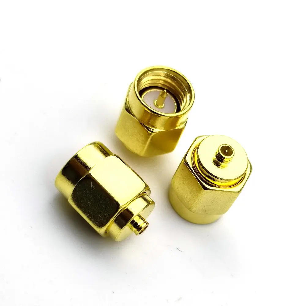 Conector de latón SMA macho a IPX U.fl, convertidor Coaxial RF - imagen 2