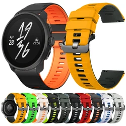 Correa deportiva de silicona de 22mm para SUUNTO RACE S, pulsera de repuesto para SUUNTO Ocean/Race RUN/Race 2/VERTICAL/5 9 PEAK PRO DLC