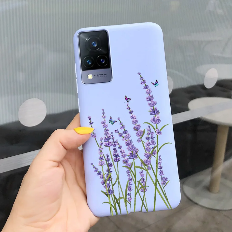 Funda delgada de silicona suave pintada de lujo para Vivo V21, 5G, V2050, V2066, V2108, 6,44" - imagen 3
