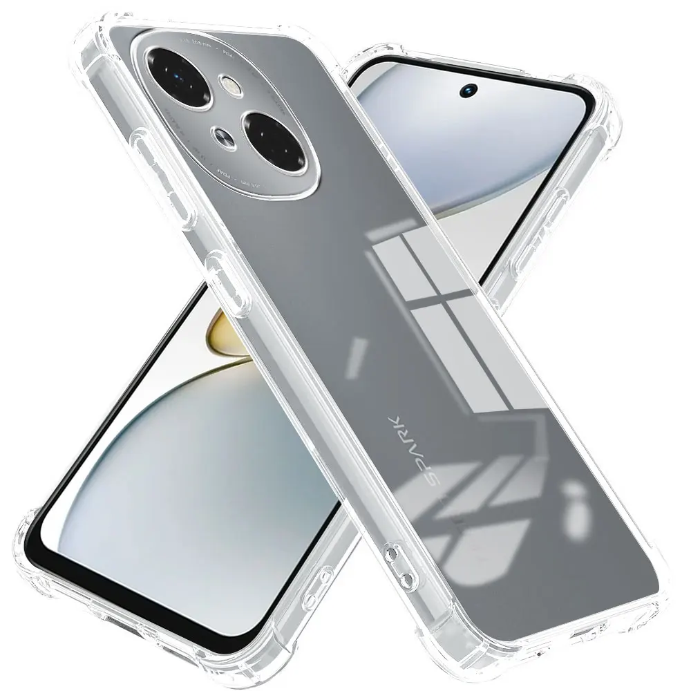 Para Tecno Spark Go 1 2025 2024 2023 2022 2020 30C 20C 10C 30 20 Pro Plus 7 8c 8P 6 GO funda transparente de silicona suave a prueba de golpes - imagen 2