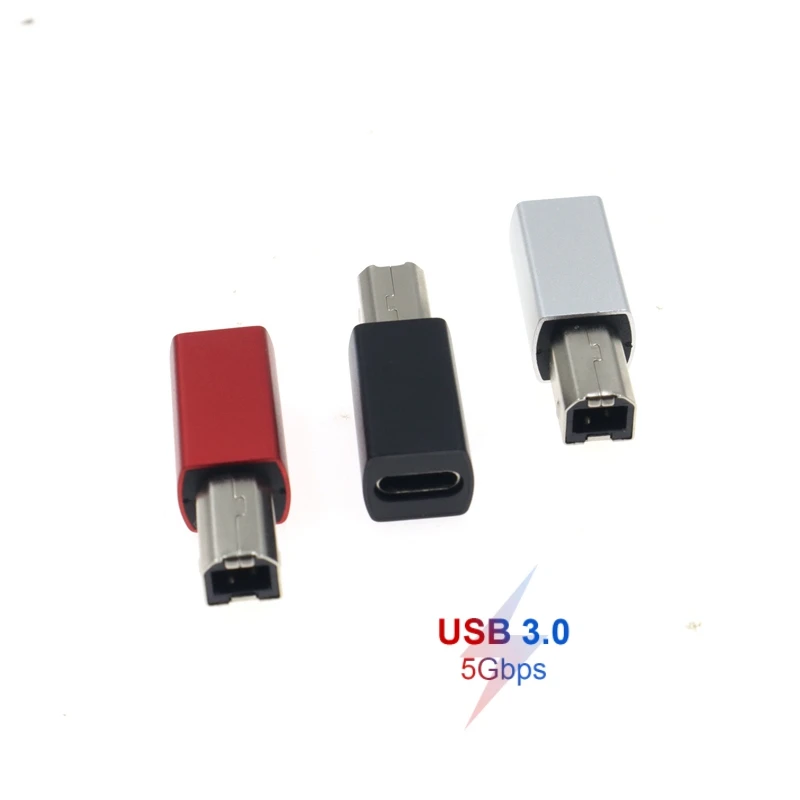 Expansor USB tipo C hembra a USB B macho para escáner, convertidor de impresora, adaptador de transferencia de datos USB C para teclado controlador MIDI - imagen 2