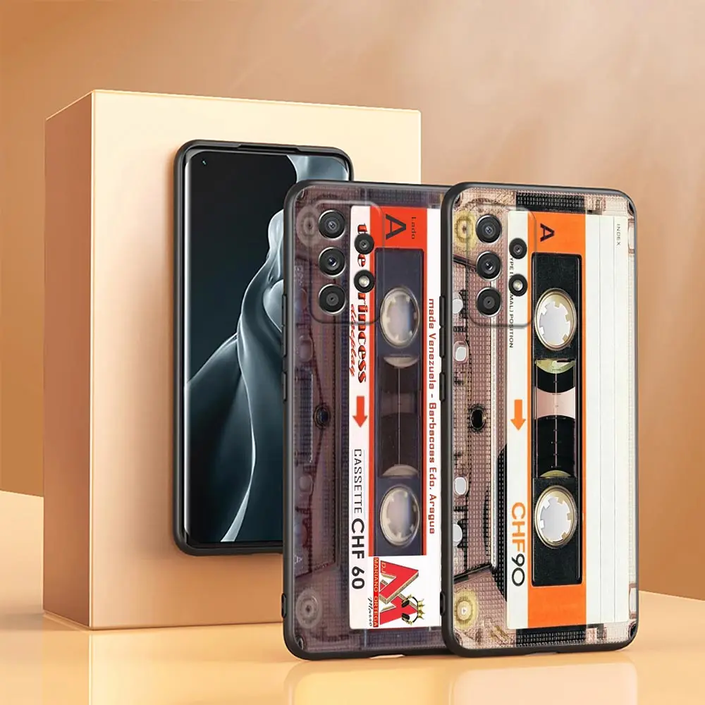 Funda Vintage con cinta de casete de música Retro para Samsung Galaxy A23 5G, fundas A13 A24 A23 A12 A14 A21s A22 A01 A02 A03 A04 S, cubierta suave - imagen 2
