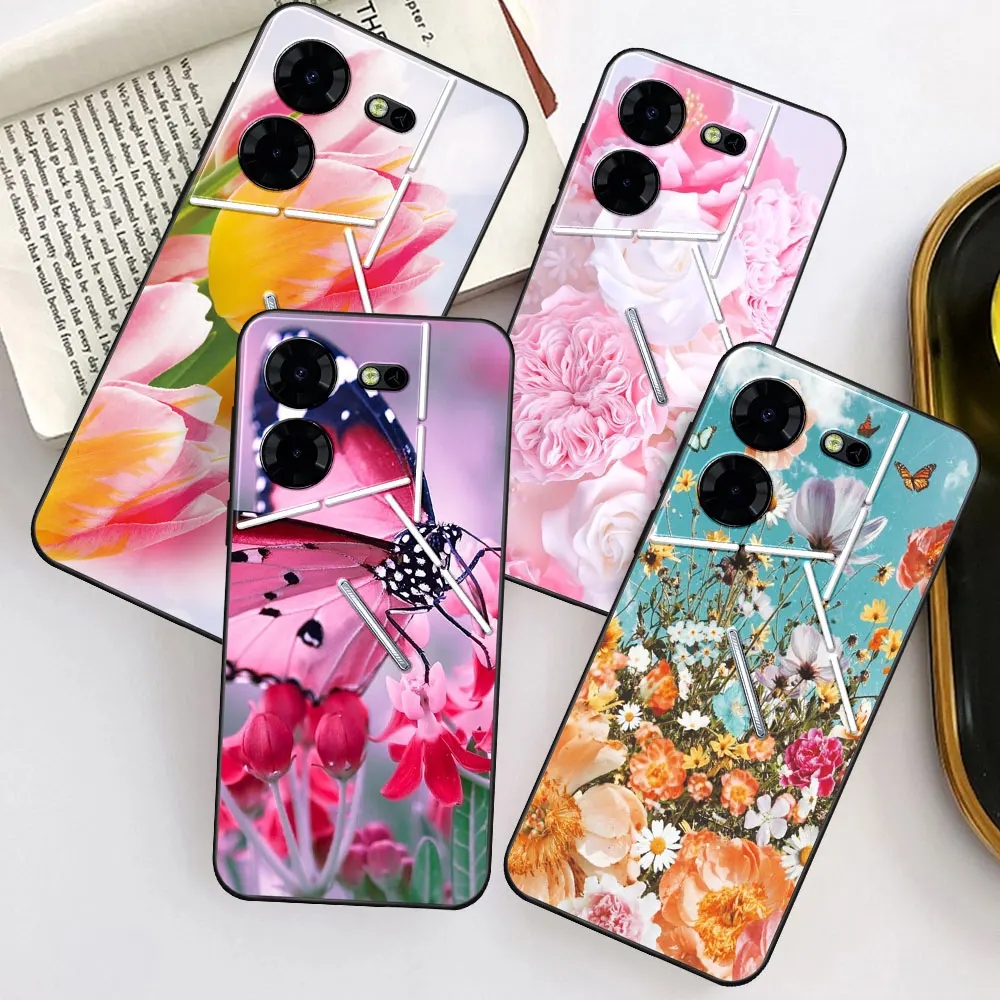 Funda de silicona suave para Tecno Pova 5 Pro Coque TPU, Funda de teléfono de moda para Tecno Pova 5, cubierta trasera de parachoques bonita, Capa fresca de mármol - imagen 3