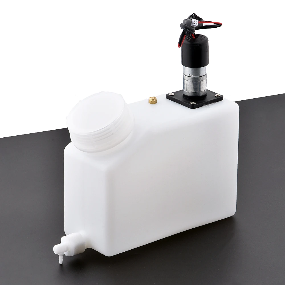 Tanque de tinta blanca de 1500ml con Motor agitador para impresora Mimaki Roland, caja de tinta con mezclador agitador, salida de tinta única, tanque vacío - imagen 2