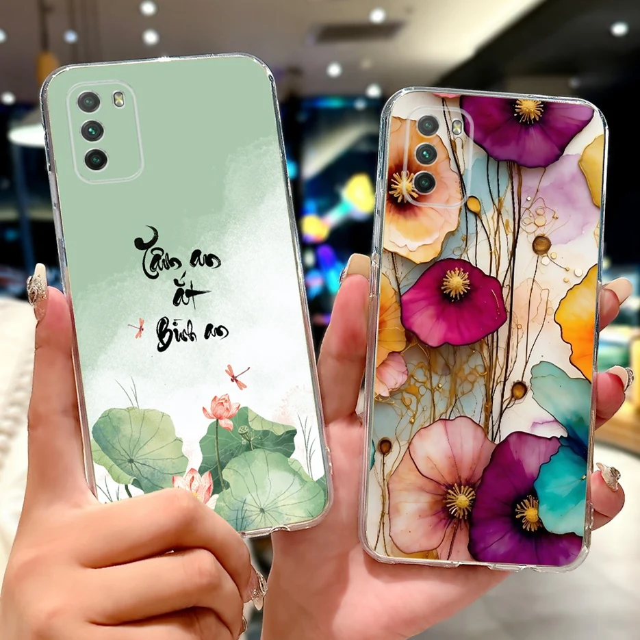 Para Xiaomi Poco M3 funda PocoM3 Pro 5G nueva moda cubierta pintada Fundas de teléfono de silicona suave para Xiaomi Poco M3 Pro M3Pro 5G Fundas - imagen 2