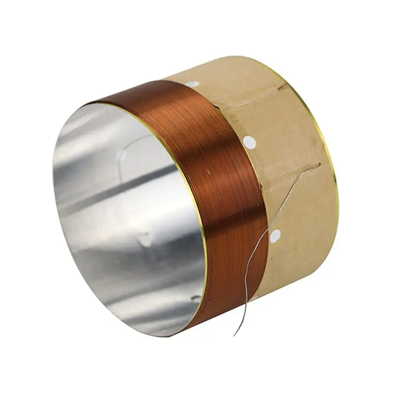 1 par altavoces 75,5 MM, bobina voz salida sonido aluminio blanco para Subwoof - imagen 4