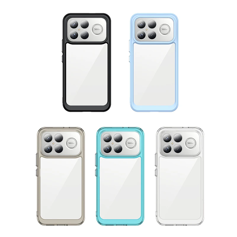 Para Xiaomi POCO F8 Ultra funda de lujo de silicona transparente PC TPU funda protectora POCO F8 Ultra funda a prueba de golpes POCO F8 Ultra - imagen 4