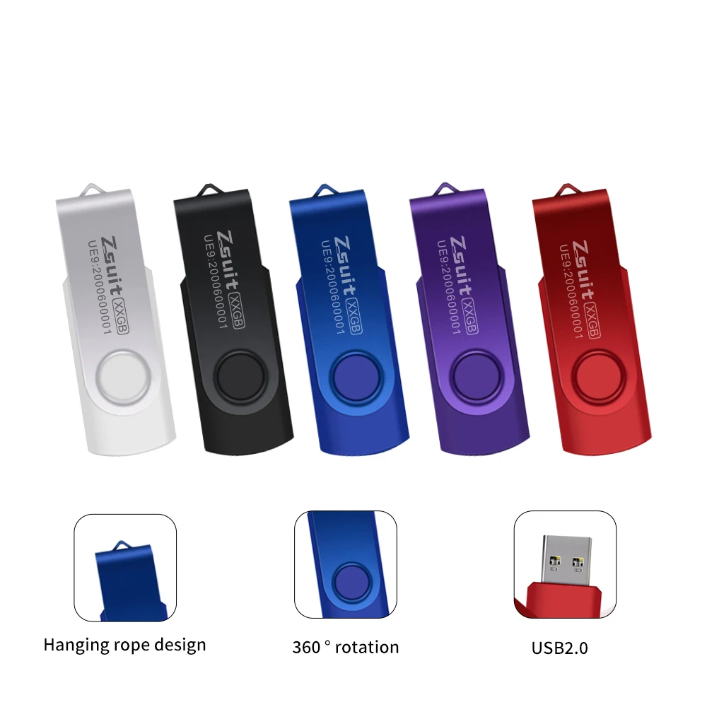 Zsuit Lote Unidad Flash USB 128GB 64GB 32GB Unidad Flash de Alta Velocidad Memory Stick Logotipo Personalizado Gratuito Regalo Memoria de Metal U Disco - imagen 5