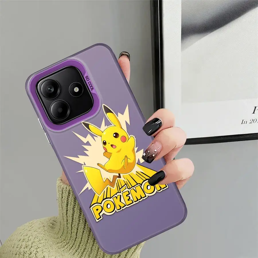 Funda de Anime Poke-mons Pika-chus para Xiaomi Redmi Note 14 Pro Plus 10Lite 12s 10s 9s 13 12 11 11s - imagen 4