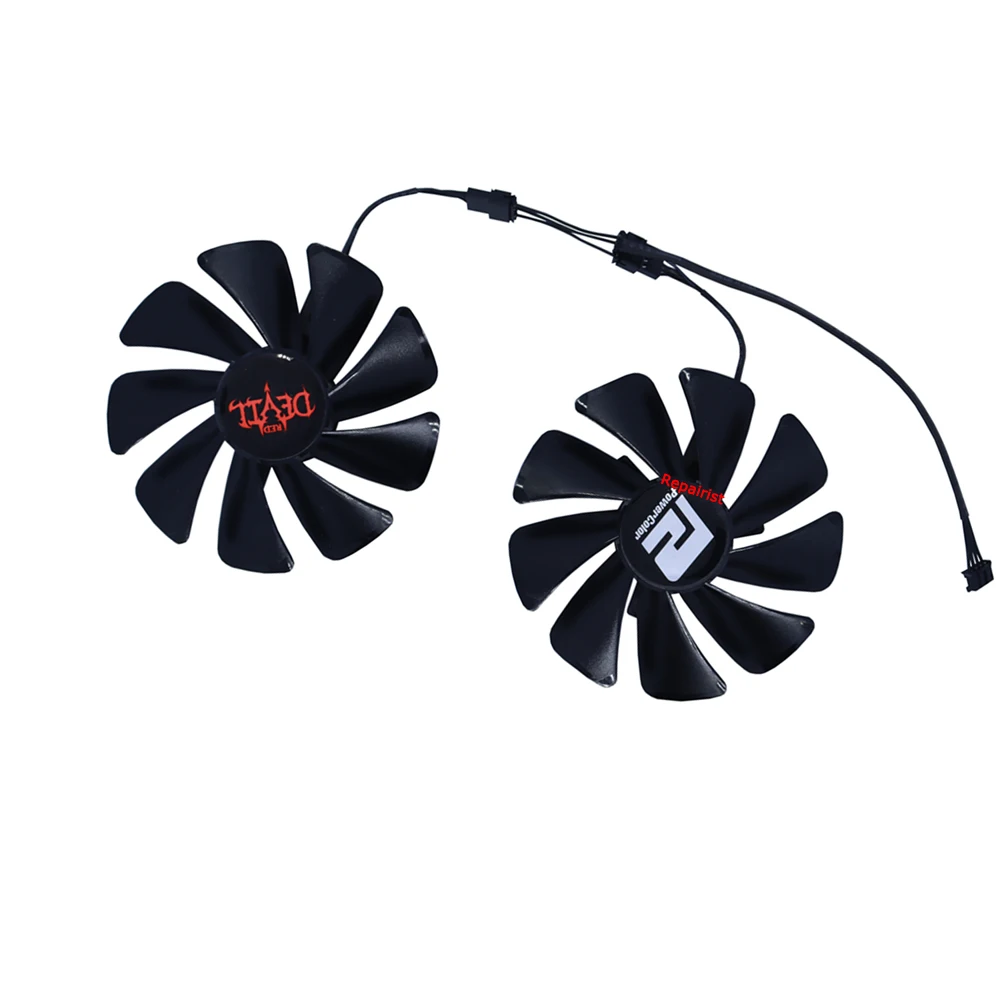 Ventilador de tarjeta de vídeo, Enfriador de GPU, 95mm, para Radeon Powercolor RX 6600 XT RX6600XT Red Devil, reemplaza FD10015H12S - imagen 3